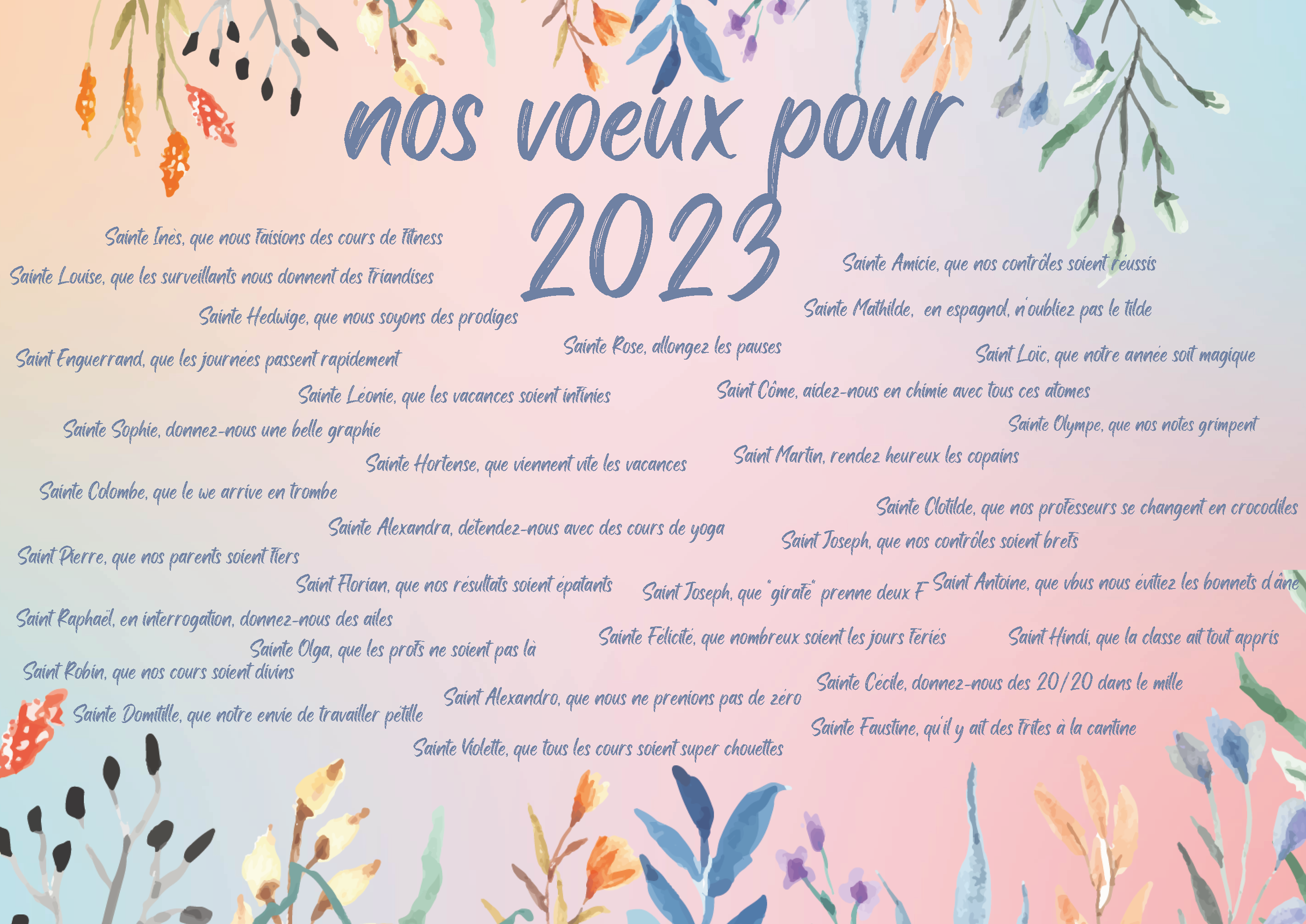 Vœux des 5eE