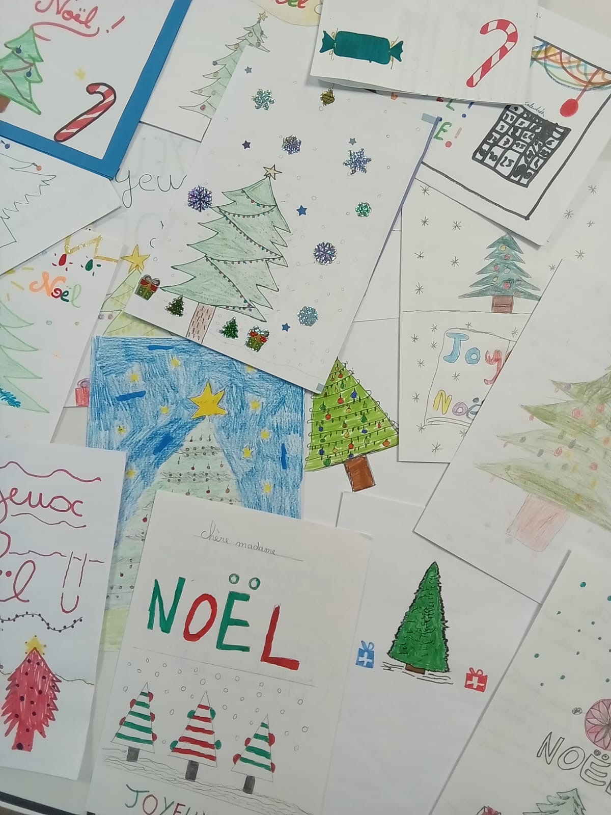 Des cartes de Noël